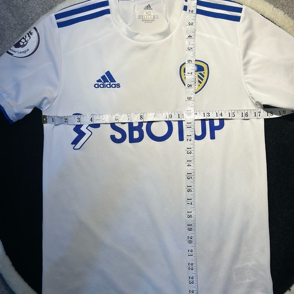 Adidas White and Blue Men's Jersey - Picture 8 of 8